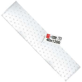 Perforovaná deska 1200x40x2 PP91 plochá tesařská spojka 1ks.