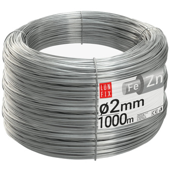Napínací drát na pletivo pozinkovaný 2mm 1000 m