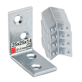 Úzký úhelník 25x25x14x1,5 100ks.