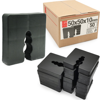 Distanční podložka 50x50x10mm 50 ks.