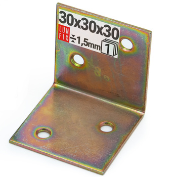 Široký úhelník 30x30x30x1,5 KS1 1ks.