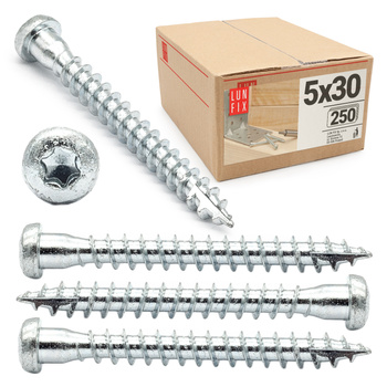 Tesařské vruty ANCHOR pro tesařské spoje 5x30 250ks.