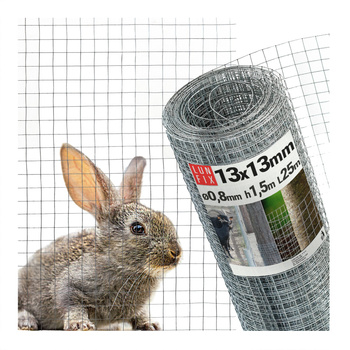 Svařované pletivo proti hlodavcům 150cm 13x13 fi 0,8 mm pozinkované 25 m