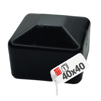 Krytka sloupku 40x40 mm černá stříška