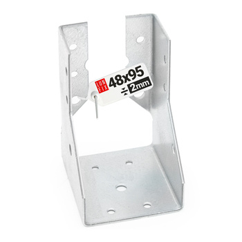 Závěs trámu 48x95x2 mm dělená botka