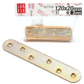 Nábytková spojka 120x20x2 LR5 5 ks.