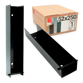 Koncový držák podhrabové desky 55x250 černý