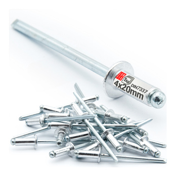 Nýt trhací 4x20mm hliník/ocel se zapuštěnou hlavou 1kg