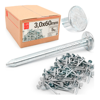 Hřebíky na lepenku 3x60 mm 5kg