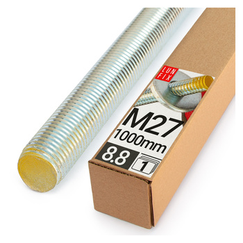 Závitová tyč M27 pozinkovaná 1000 mm 8.8 1ks.