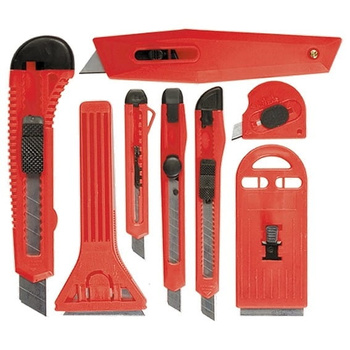 Nůž na tapety, trapézový škrabák sada 8 kusů