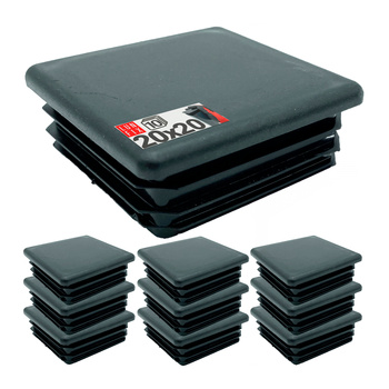 Zátka na sloupek 20x20 černá 10ks.