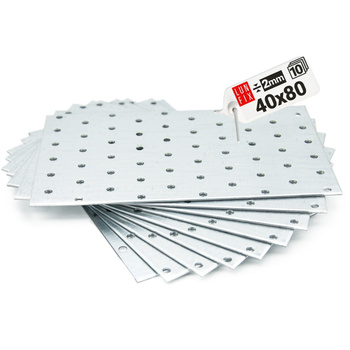 Perforovaná deska 80x40x2 PP1 plochá tesařská spojka 10ks.