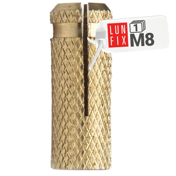 Mosazné rozpěrné kotevní pouzdro M8 1 ks.