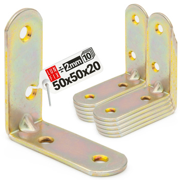 Nábytkový úhelník 50x50x20x2 KR5 10ks.