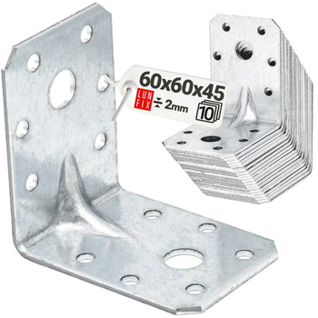Úhelník s prolisem 60x60x45x2 10ks.