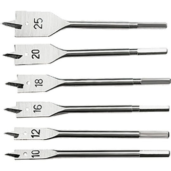 Sada vrtáků do dřeva 10-25 mm 6 kusů