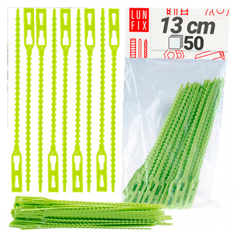 Klipy na rostliny zelené 13 cm 50ks