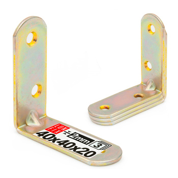 Nábytkový úhelník 40x40x20x2 mm 4ks.