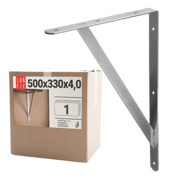 Držák police na zeď 50x33cm ocelový