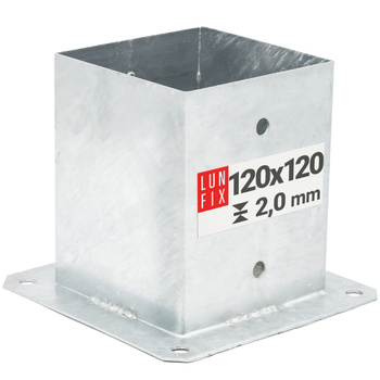 Šroubovací kotevní patka 120x120 mm