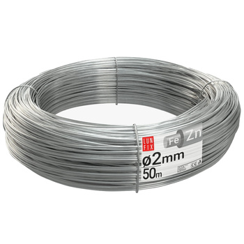 Napínací drát na pletivo pozinkovaný 2mm 50 m