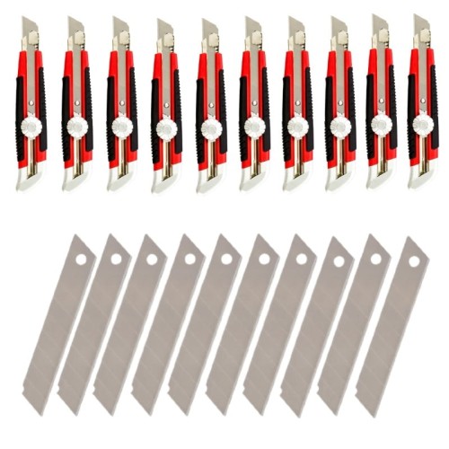 Odlamovací nožík 18mm sada 10ks. + čepele