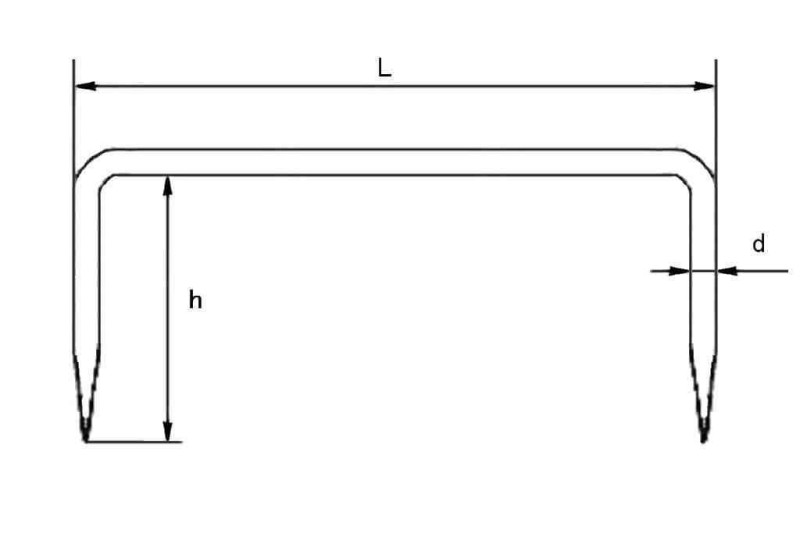 Klamra budowlana ciesielska 10x300mm 1szt.