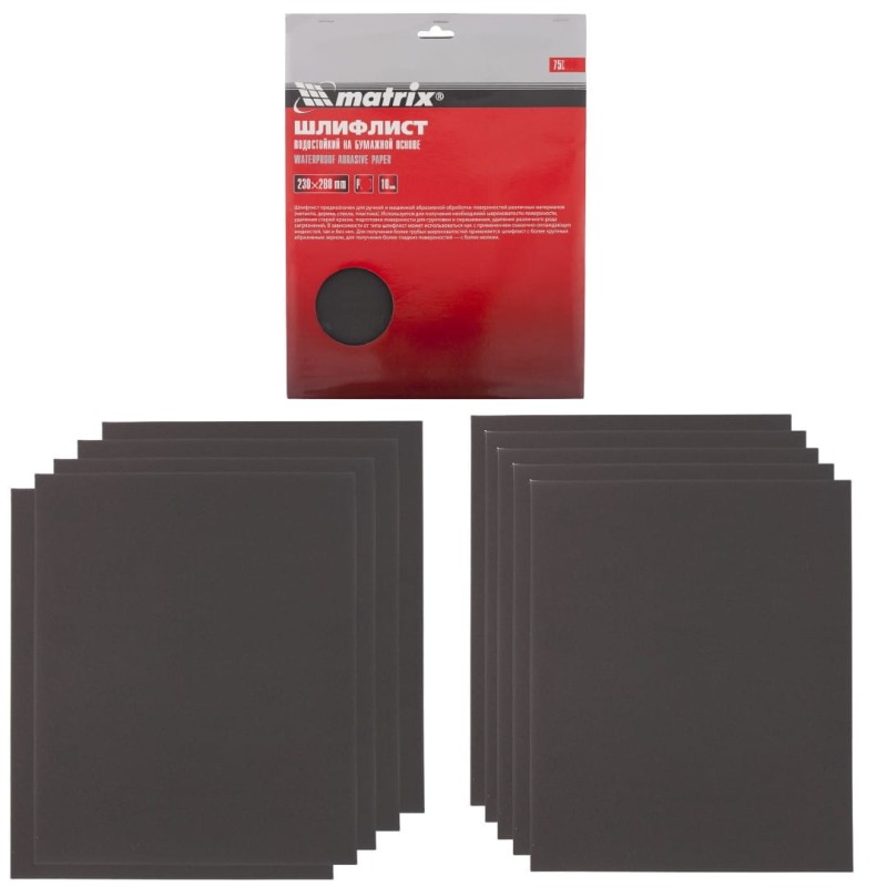 Papier ścierny arkusz P240 230x280 wodoodporny 10szt.