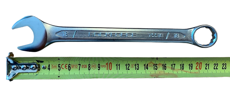 Klucz płasko-oczkowy 18 mm