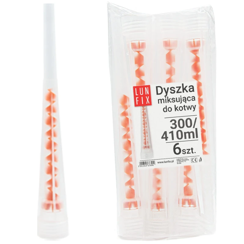 Směšovač pro chemické malty Mixer 300/410 ml 6ks