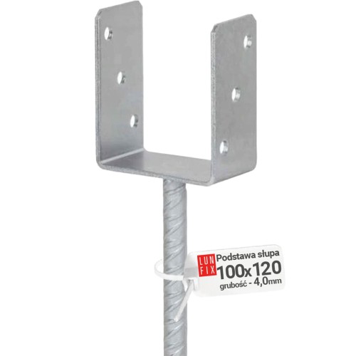 Základna sloupu pro zapuštění 100mm kotva s tyčí do betonu