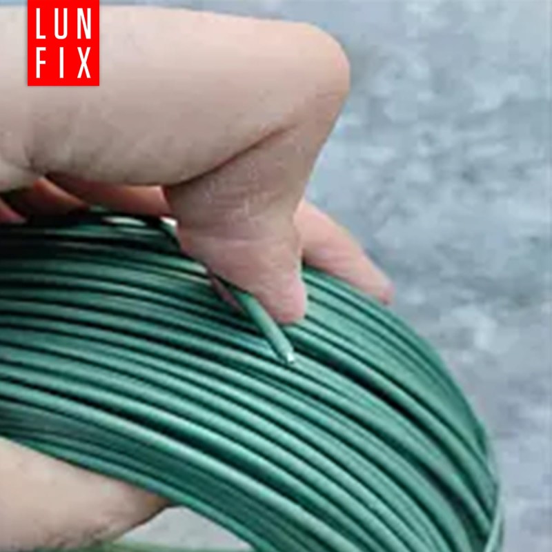 Drut naciągowy do siatki 1.7mm zielony ocynkowany powlekany PCV 100mb