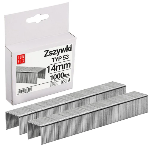 Čalounické sponky 14mm pro sešívačku typ 53 1000ks.
