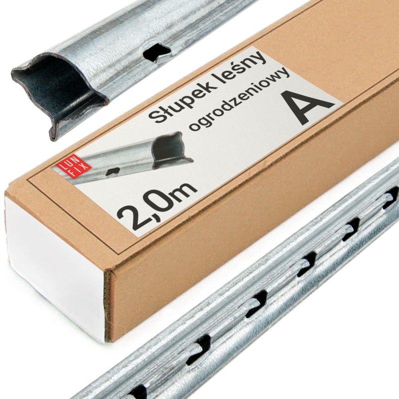 Słupek ogrodzeniowy leśny 200cm 2m