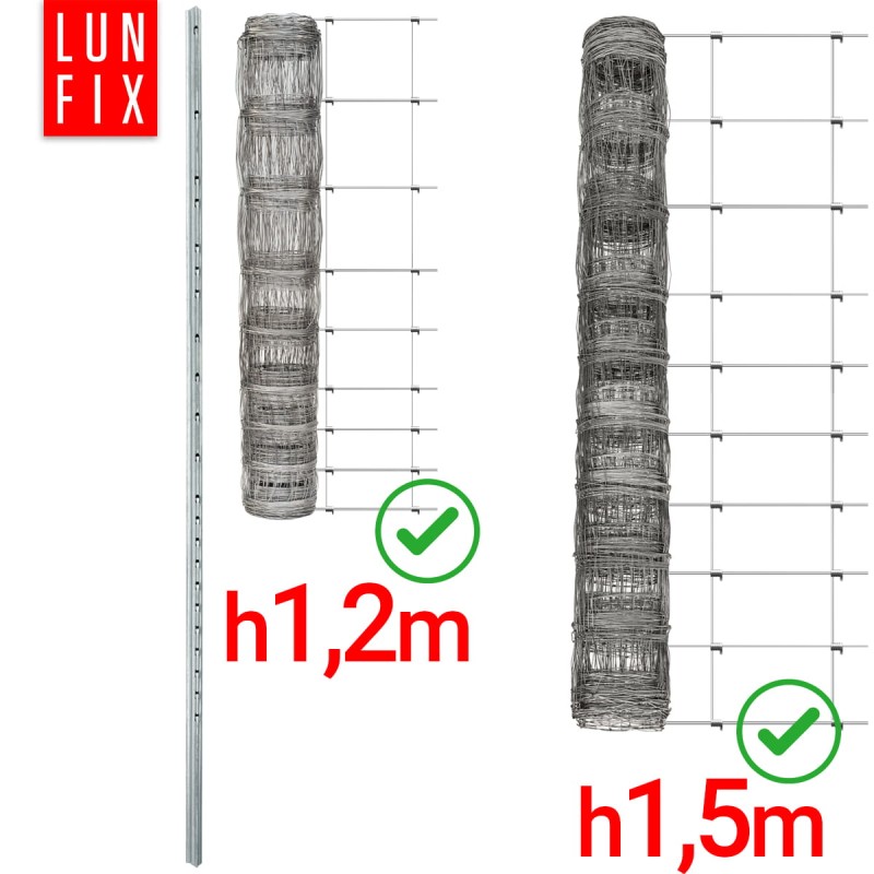 Słupek ogrodzeniowy leśny 200cm 2m