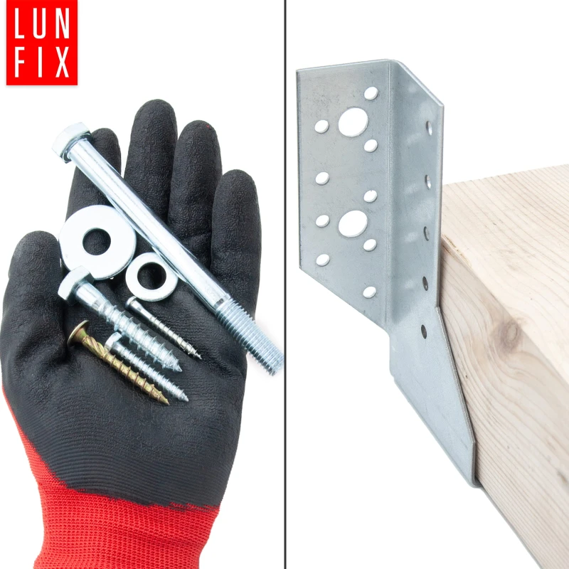 Závěs trámu 28x130 mm spojovací botka PRAVÁ + LEVÁ