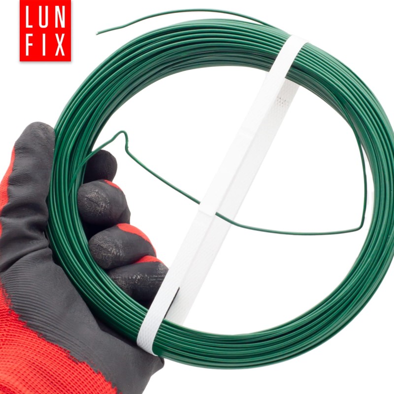 Drut naciągowy do siatki 2.6mm zielony ocynkowany powlekany PCV 100mb
