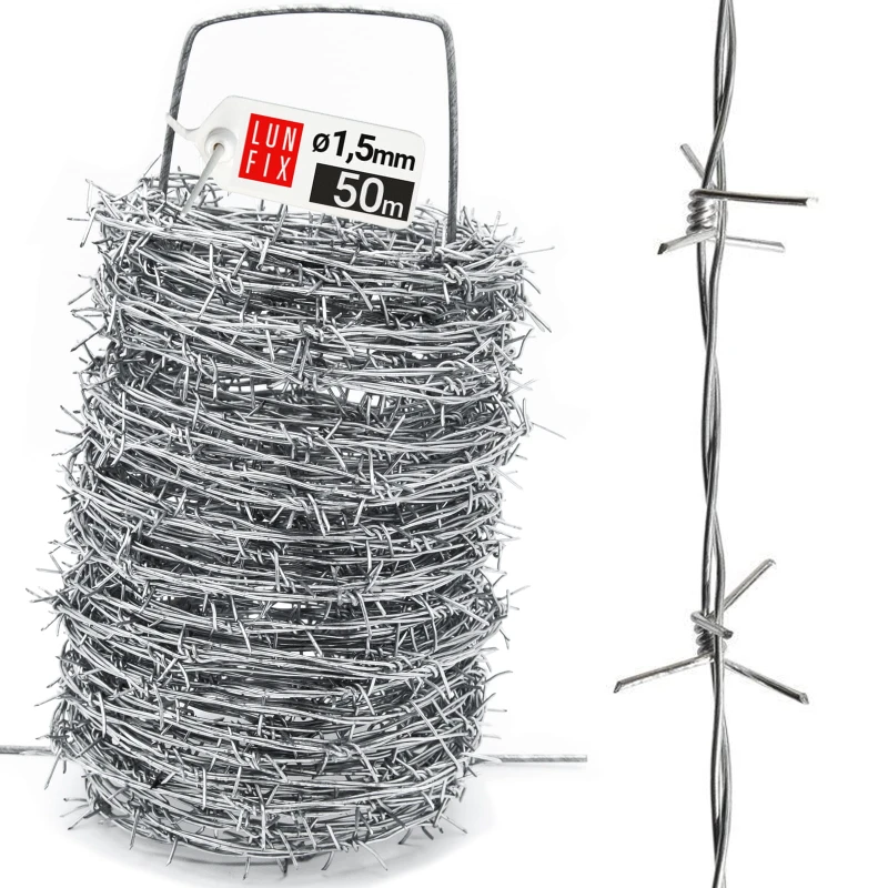 Ostnatý drát v roli 50m fi 1,5mm dvoužilový