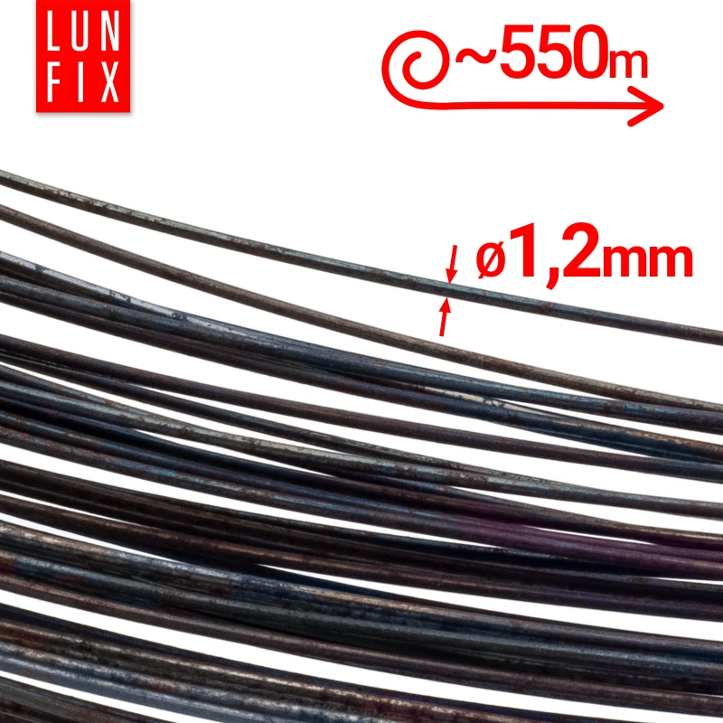 Vázací drát černý (měkký) 1,2 mm 5 kg