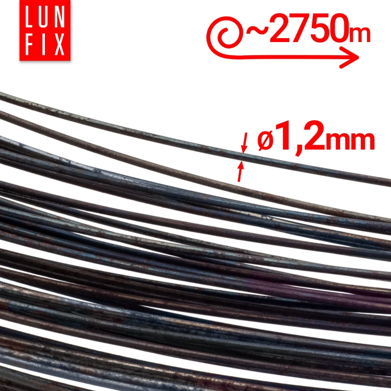 Vázací drát černý (měkký) 1,2 mm 25 kg