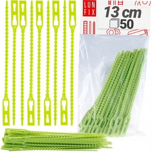 Klipy na rostliny zelené 13 cm 50ks