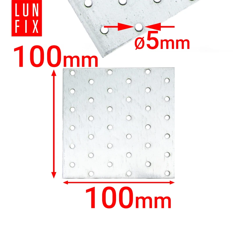 Perforovaná spojovací deska 100x100 1ks.