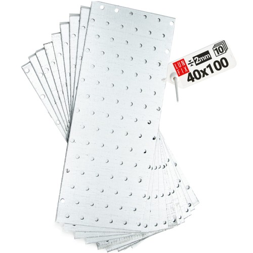 Perforovaná deska 100x40x2 PP2 plochá tesařská spojka 10ks.