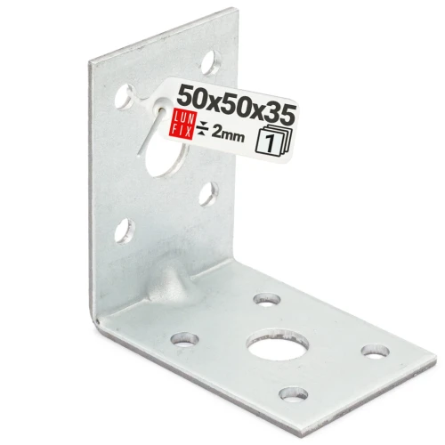 Úhelník s prolisem KPL12 50x50x35x2,0 1 ks.