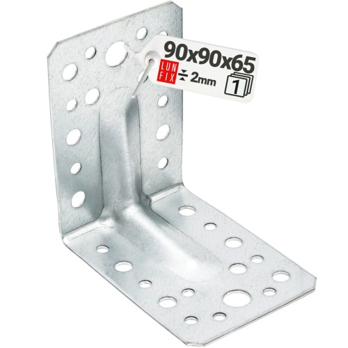 Úhelník s prolisem KPL1 90x90x65x2,0 1 ks.