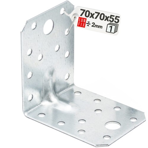 Úhelník s prolisem KPL4 70x70x55x2,0 1 ks.