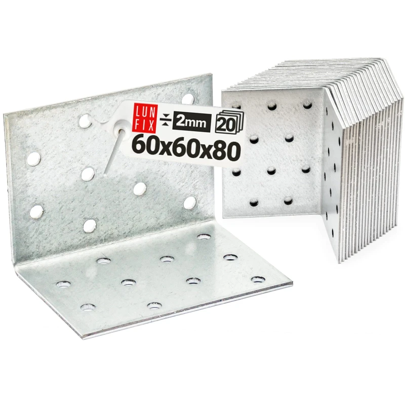 Montážní úhelník 60x60x80x2 KM9 20ks.