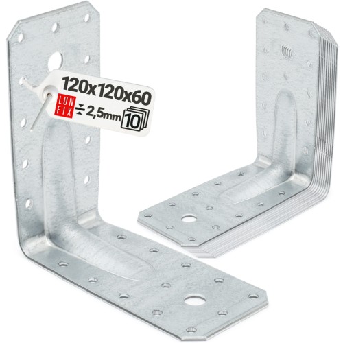 Úhelník s prolisem KP12 120x120x60x2,5 10 ks.