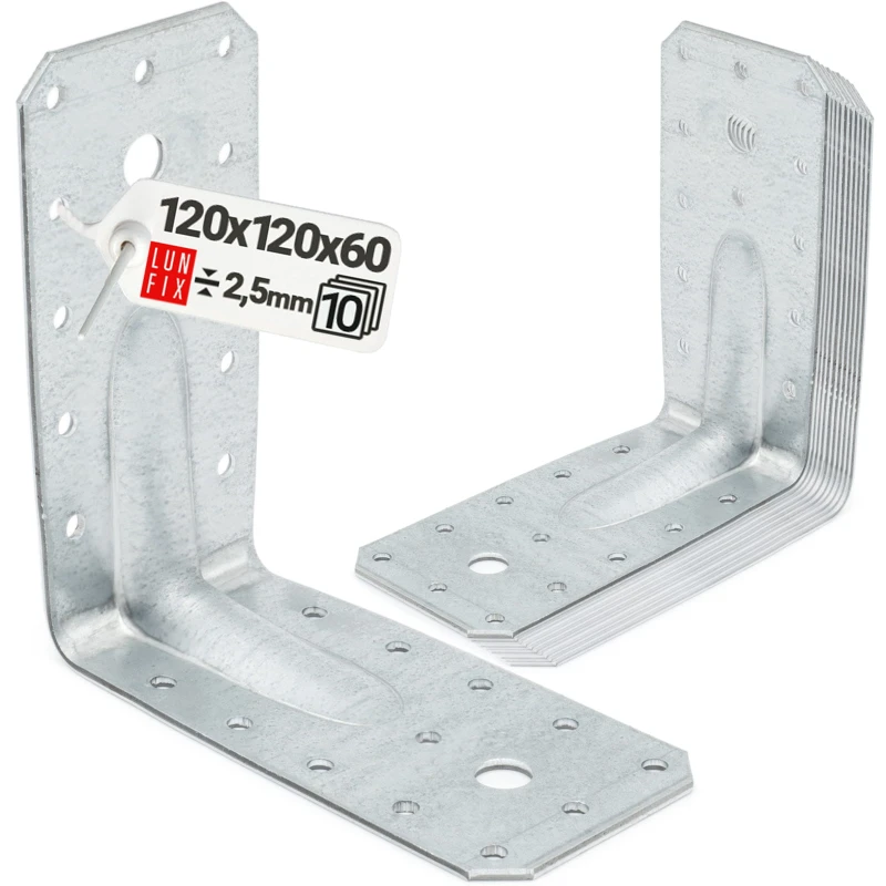 Úhelník s prolisem KP12 120x120x60x2,5 10 ks.